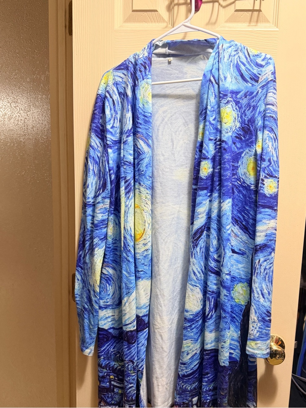 Van Gogh Starry Night XL Long Cardigan Duster | Wearable Art